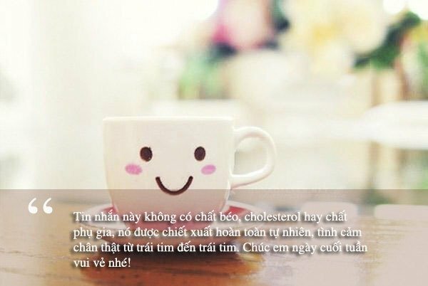 Hình ảnh chúc cuối tuần dễ thương để các chàng trai dành tặng bạn gái