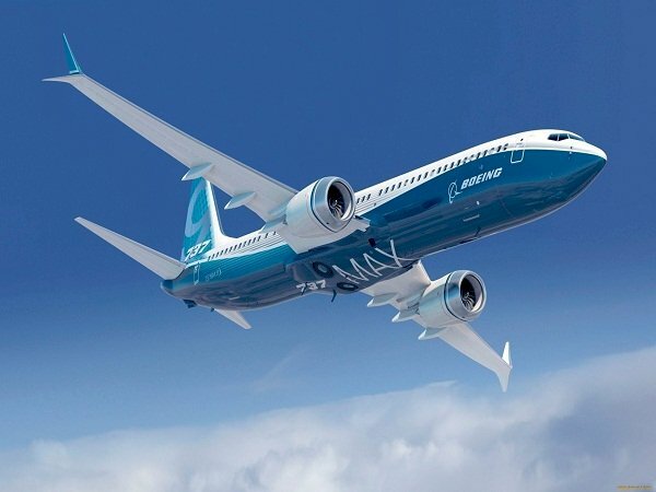 Hình ảnh máy bay Boeing trên bầu trời xanh đẹp 