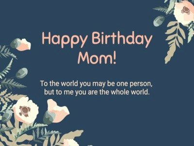 Ảnh thiệp chúc mừng sinh nhật đơn giản, đẹp tặng mẹ với câu chúc tiếng Anh ý nghĩa