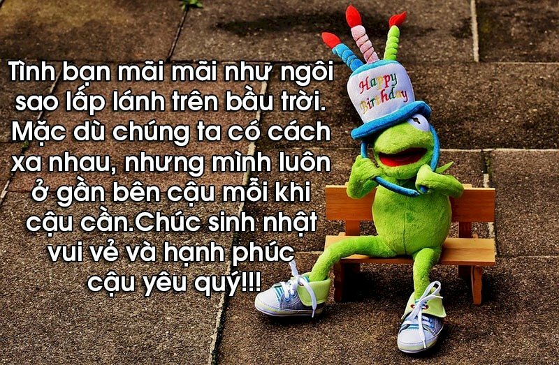 Thiệp chúc mừng sinh nhật tặng bạn thân hình ảnh ngộ nghĩnh