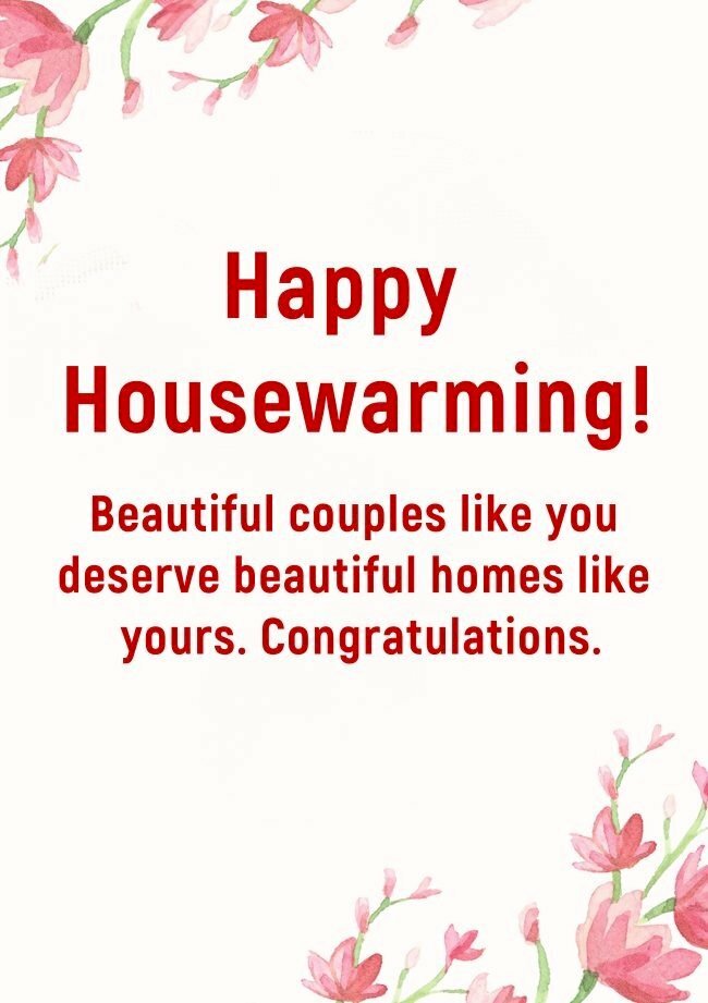 Hình ảnh thiệp chúc mừng tân gia nhẹ nhàng, dễ thương