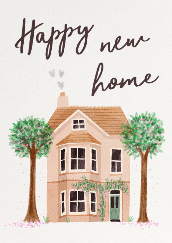 Hình ảnh thiệp chúc mừng tân gia đẹp, dễ thương