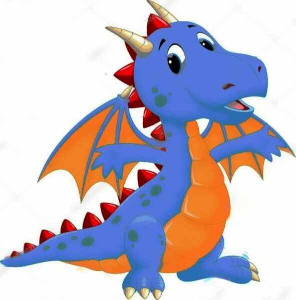 Ảnh dragon con cái dang rộng lớn tay là hình avatar dragon xinh tươi đăng Facebook, Zalo