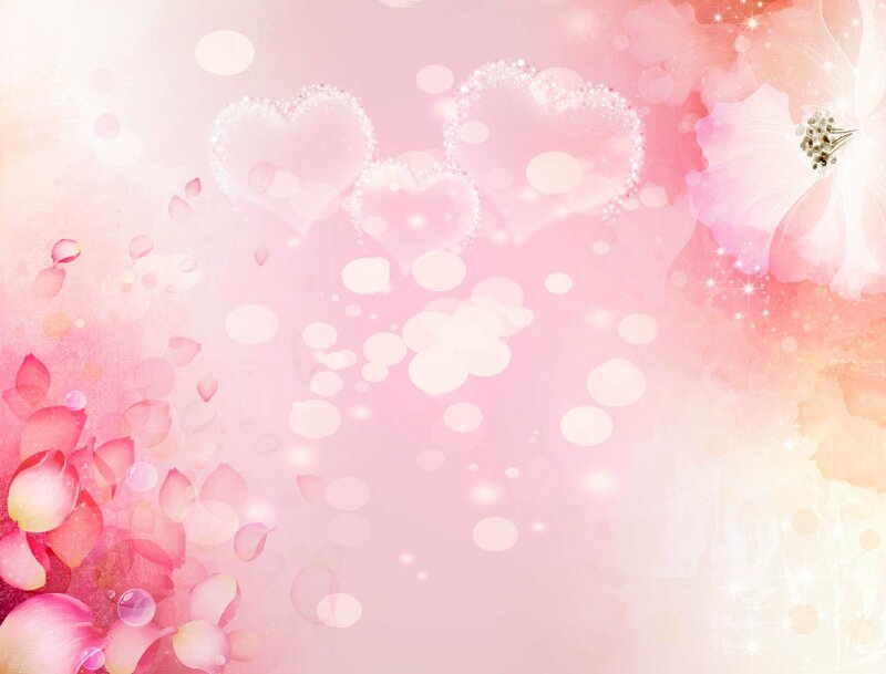 Wallpaper Trắng hồng đem hình trái ngược tim xinh lung linh
