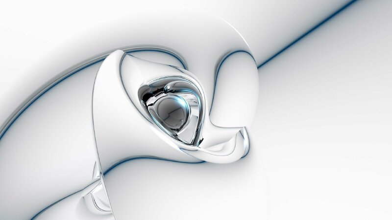 Hình nền máy tính màu trắng hình ảnh 3D đẹp ấn tượng