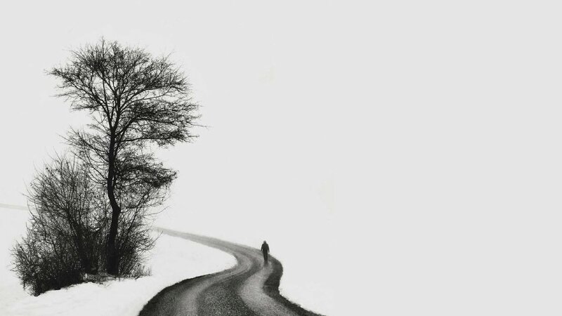 Hình nền trắng đen phong cảnh đẹp chất