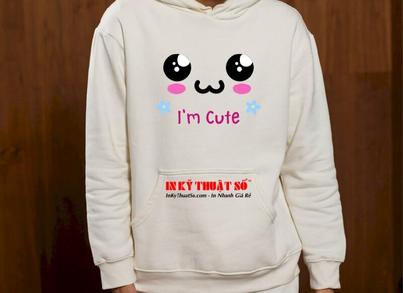 Áo hoodie in hình Kawaii dễ thương cute - In Kỹ Thuật Số Since 2006
