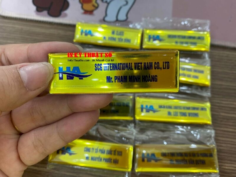 In bảng tên nhựa đổ keo nam châm - In Kỹ Thuật Số Since 2006 - Ảnh: 3