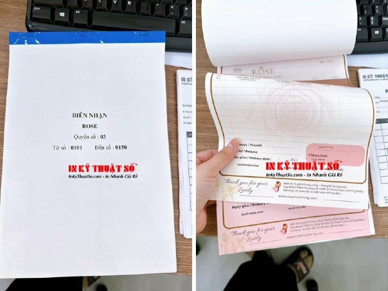 In giấy bán xe, giấy Cardboless 2 liên - in 1 màu đen - In Kỹ Thuật Số Since 2006 - Ảnh: 3