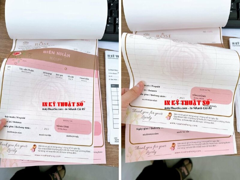 In giấy bán xe, giấy Cardboless 2 liên - in 1 màu đen - In Kỹ Thuật Số Since 2006 - Ảnh: 2