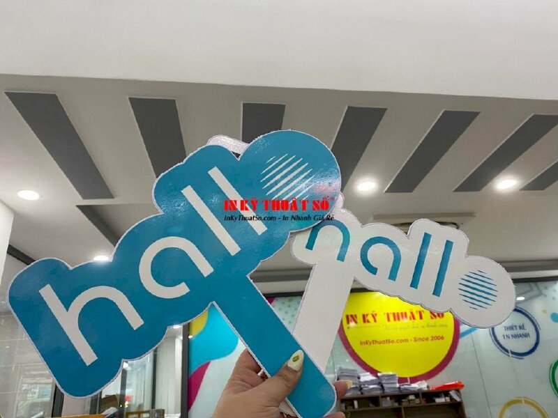 In Hashtag cầm tay sự kiện Team building, in PP formax cắt CNC theo file - In Kỹ Thuật Số Since 2006 - Ảnh: 2