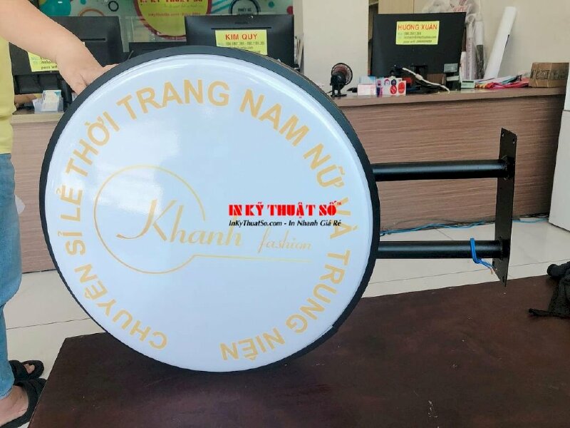 Hộp đèn Mica dán Decal tròn hút nổi - In Kỹ Thuật Số Since 2006 - Ảnh: 4