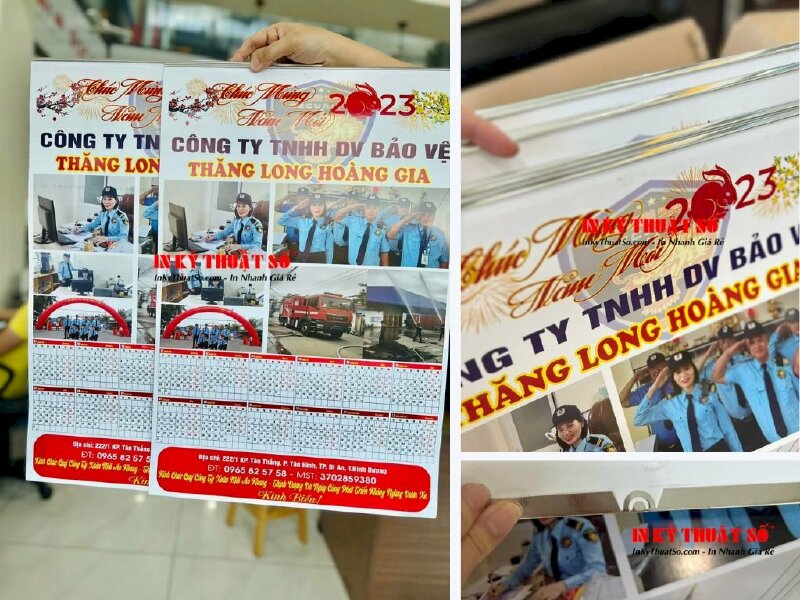 In lịch treo tường 1 tờ 40*60cm, lịch nẹp thiếc 1 tờ - In Kỹ Thuật Số Since 2006 - Ảnh: 3