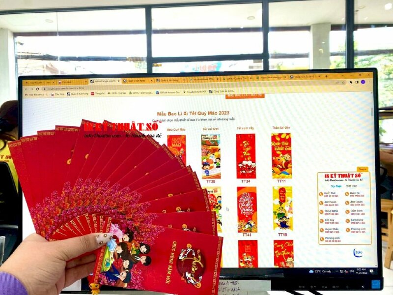 In bao lì xì cho con cháu trong gia tộc Nguyễn-Châu từ đường Tân An - In Kỹ Thuật Số Since 2006 - Ảnh: 4