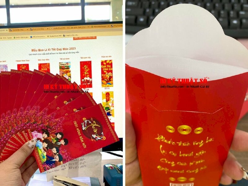 In bao lì xì cho con cháu trong gia tộc Nguyễn-Châu từ đường Tân An - In Kỹ Thuật Số Since 2006 - Ảnh: 2