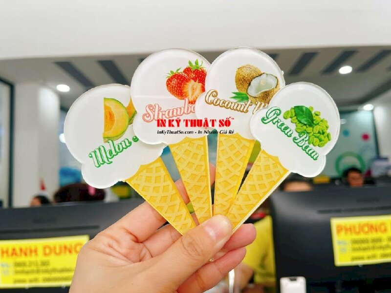 Nhận In Sticker Mica Ice Cream - in Mica giá rẻ TPHCM - Ảnh: 2
