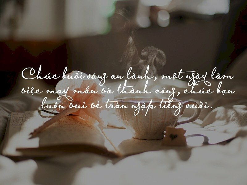 Hình ảnh chúc ngày mới vui vẻ thật ngọt ngào dễ thương