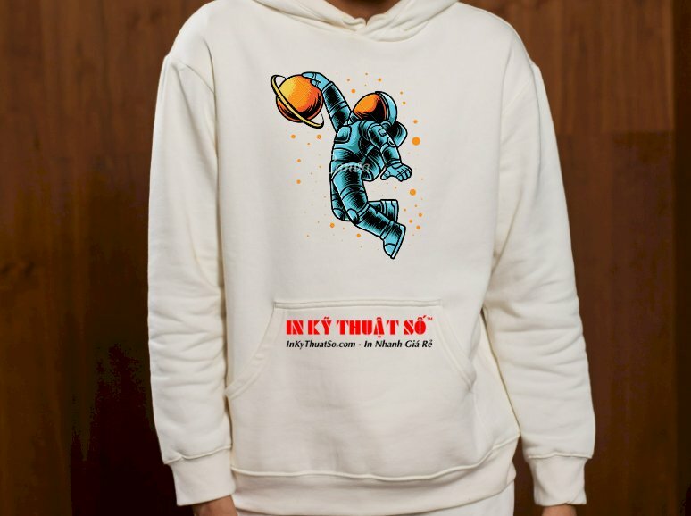 Áo hoodie in hình Astronaut phi hành gia - In Kỹ Thuật Số Since 2006 - Ảnh: 3