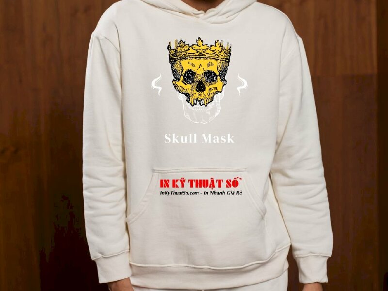 In Áo hoodie in hình đầu lâu skull - In Kỹ Thuật Số Since 2006 - Ảnh: 4