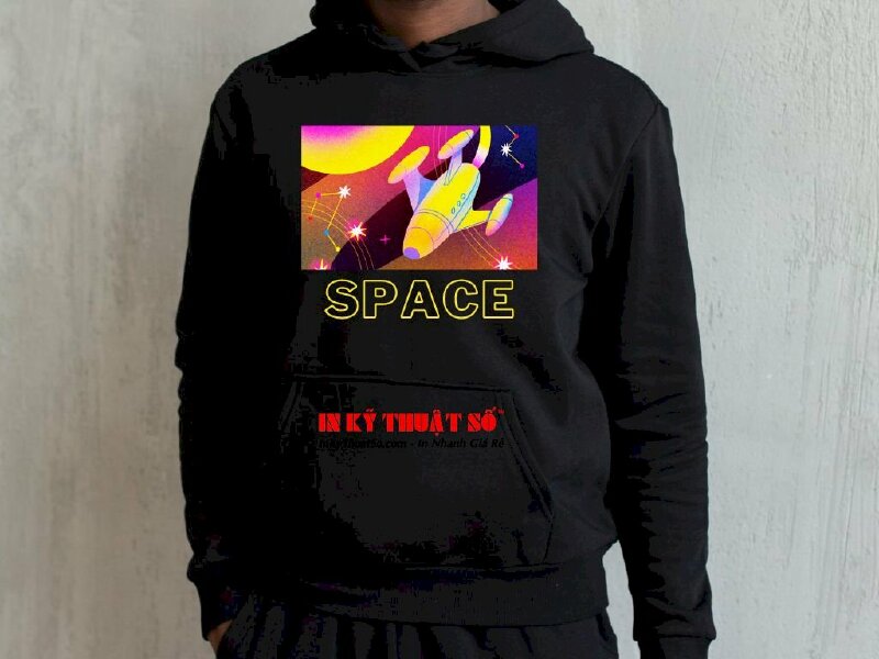 Áo hoodie in hình Astronaut phi hành gia - In Kỹ Thuật Số Since 2006 - Ảnh: 2