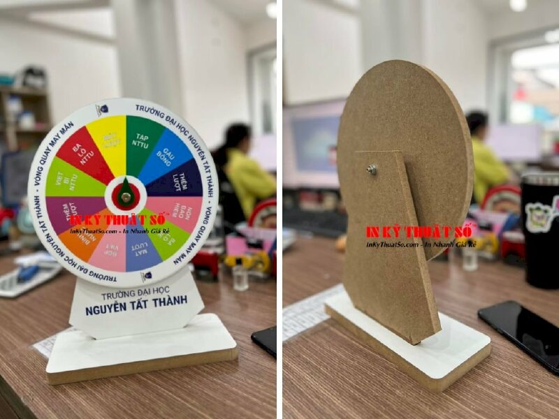 Vòng quay may mắn để bàn mini nhỏ gọn - In Kỹ Thuật Số Since 2006 - Ảnh: 2