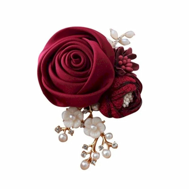 Hình ảnh hoa hồng trắng cài áo màu đỏ xinh đẹp và sang trọng