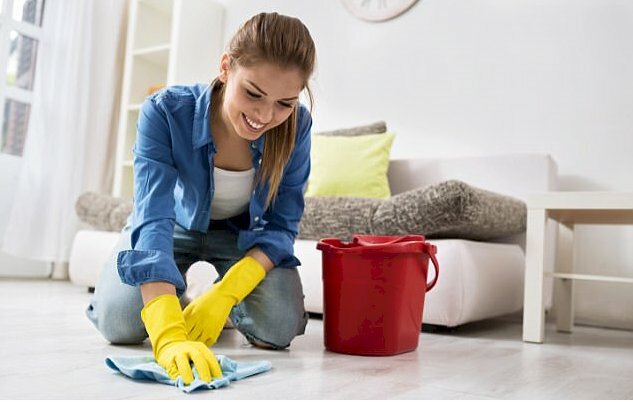 Hình ảnh phụ nữ làm việc nhà vất vã nhưng vẫn vui cười