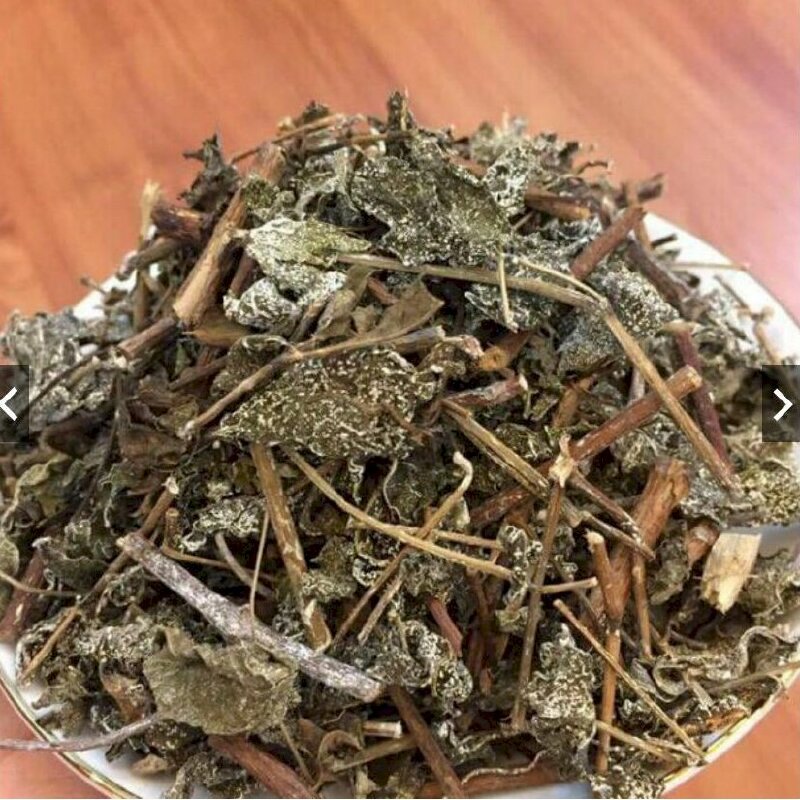 Hình ảnh đĩa trà dây đã được sấy, phơi khô dùng pha nước nóng uống tốt cho dạ dày