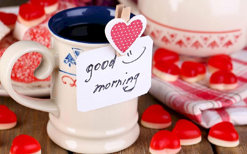Hình hình họa kính chào buổi sáng sớm cho 1 ngày mới nhất và ngọt ngào và lãng mạn