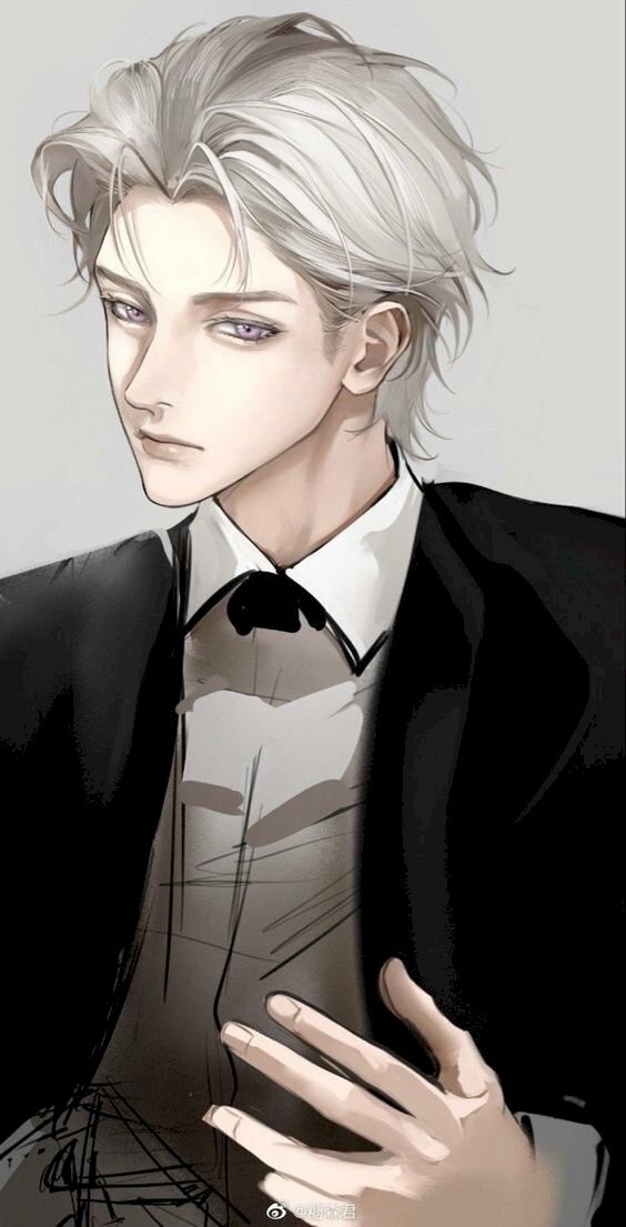 Ảnh anime nam tóc trắng cute nhất