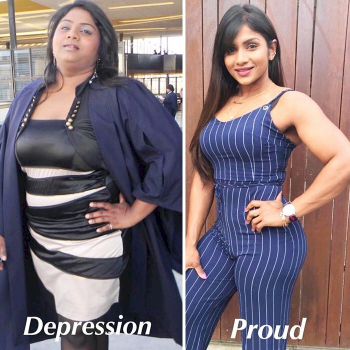 Hình ảnh  ảnh giảm cân thành công của cô gái Harshi Suraweera