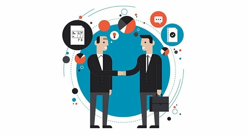 Hình ảnh vẽ cùng nhau hợp tác thành công trong công việc