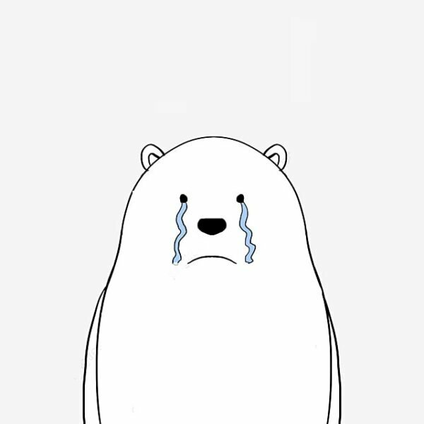 101 hình ảnh gấu trắng hoạt hình buồn đẹp nhất, tải miễn phí
