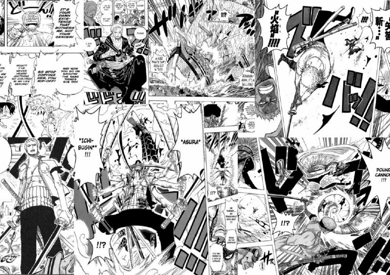 Ảnh manga White đen giòn One Piece, Zoro đẹp mắt 