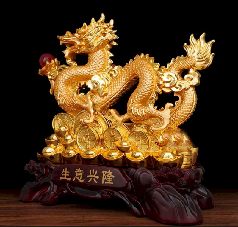 Hình tượng rồng vàng phong thủy