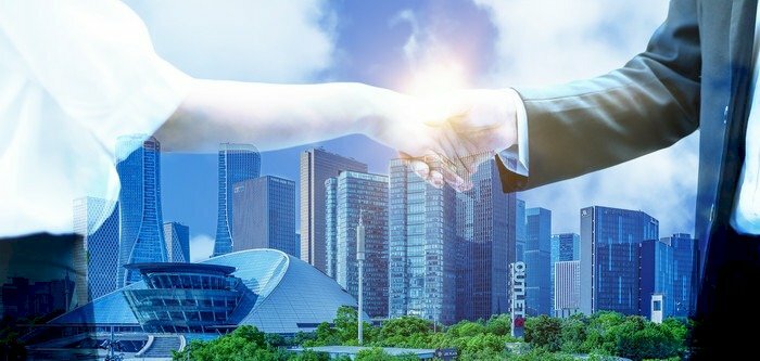 Hình ảnh hợp tác thành công cùng phát triển vì mục đích chung.