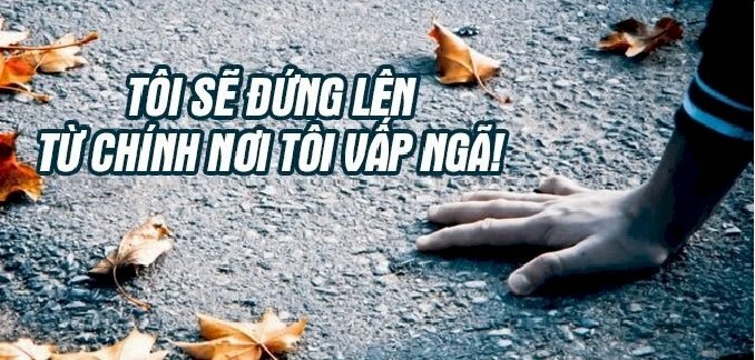 Hình ảnh truyền động lực vươn lên từ thất bại