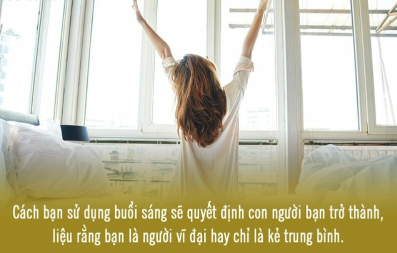 Hình ảnh mang ý nghĩa truyền động lực dậy sớm thành công