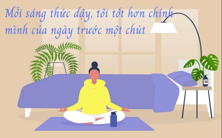 Hình ảnh mang ý nghĩa dậy sớm làm mới bản thân và cố gắng tốt hơn ngày hôm qua