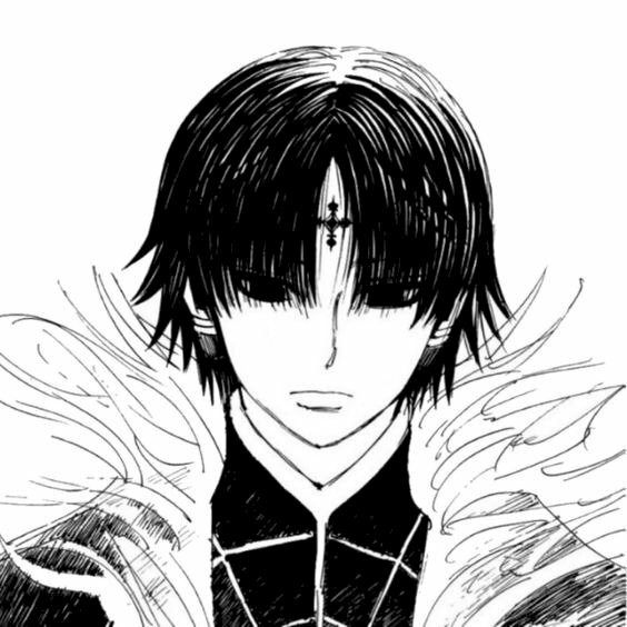 Hình Anime nam thanh niên chất lạnh lùng trắng đen tuyệt đẹp