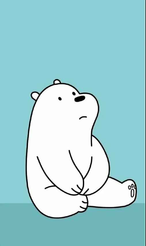 Ảnh gấu White phim hoạt hình đơn độc buồn buồn bực ngước mặt mũi lên trời