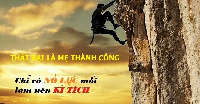 Hình ảnh truyền động lực cố gắng đứng dậy sau những thất bại