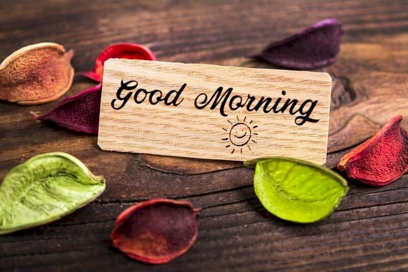 Hình ảnh ngày mới đầy năng lượng với lời chào buổi sáng rất dễ thương