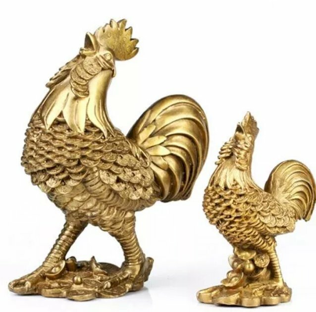 Hình ảnh gà trống biểu tượng hút tài lộc, may mắn