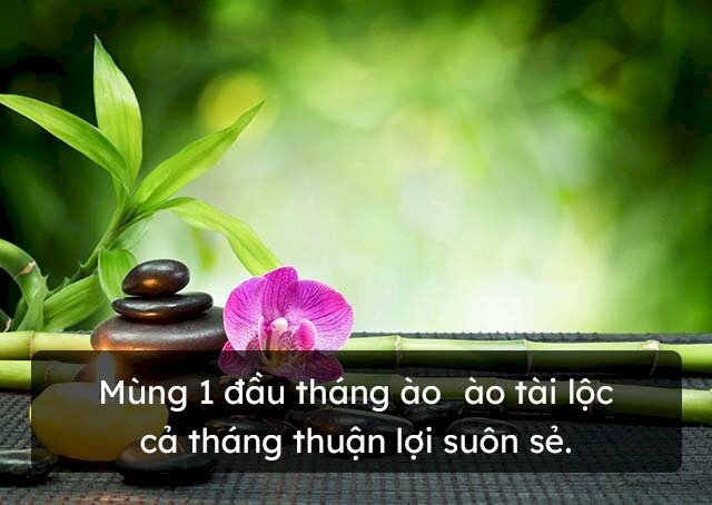 Hình ảnh chúc mùng 1 đầu tháng may mắn tài lộc