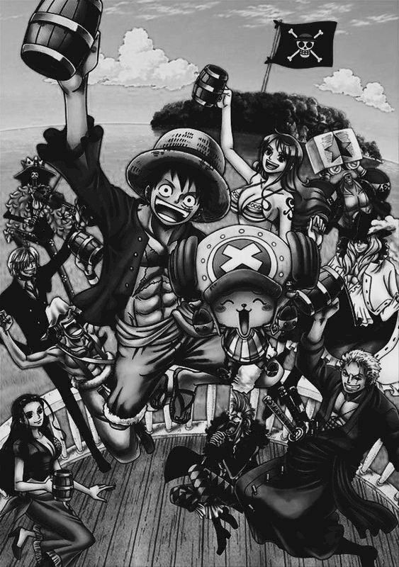 Bộ ảnh đen trắng về các nhân vật trong One Piece mang đậm chất nghệ thuật |  Cotvn.Net | One piece, Nghệ thuật, Anime