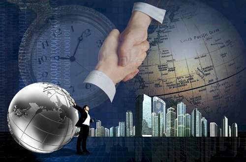 Hình ảnh hợp tác thành công với đối tác có cùng mục tiêu phấn đấu và tham vọng