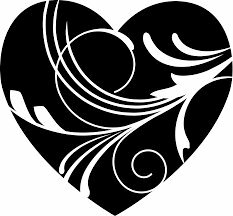 Hình ảnh trái tim đen trắng nghệ thuật đẹp 