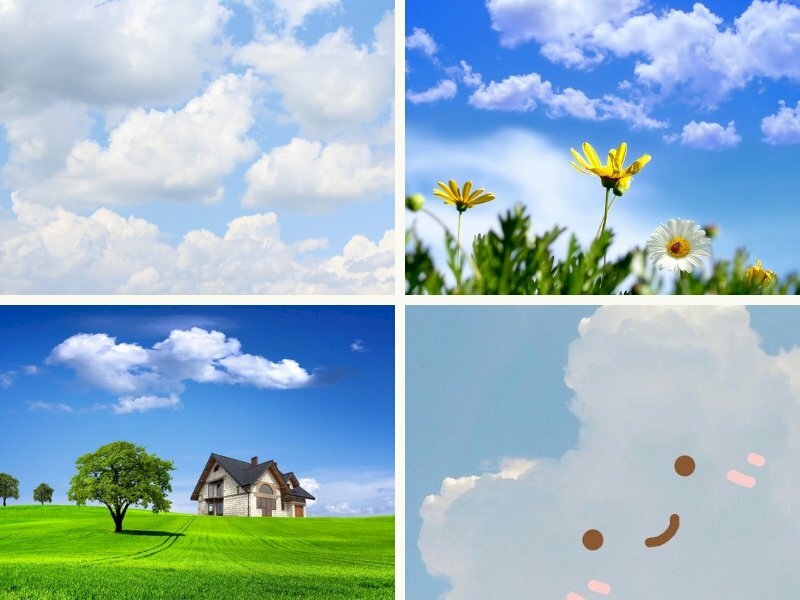 Ảnh mây trắng - InKyThuatSo