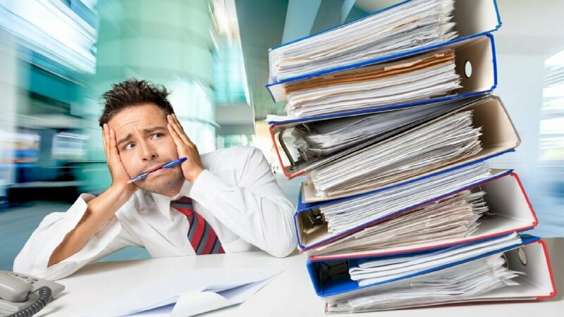 Hình ảnh mệt mỏi công việc áp lực